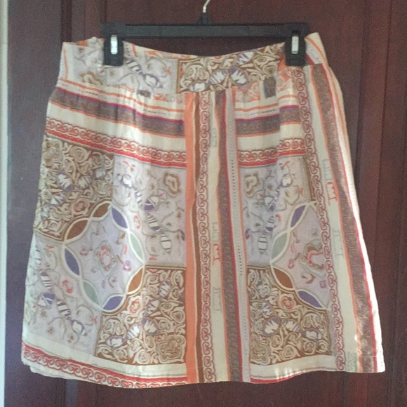 Geometric print dress skirt with side zipper - Picture 4 of 4